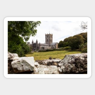 St Davids Cathedral, Pembrokeshire, Wales, UK Sticker